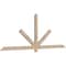 Ekena Millwork Kennewick Smooth Timber Gable Bracket, Douglas Fir, 96"W x 36"H x 1 1/2"D x 3 1/2"F, 9/12 Pitch GBW096X36X0204KEN00SDF - alternate 5